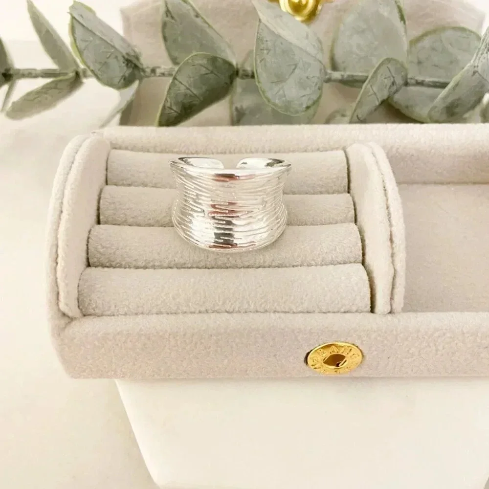 925 Sterling Silver Chunky Ring Thick Ring Silver Statement Ring Bold Ring